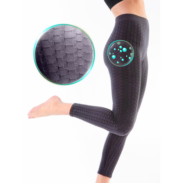 Silver Wave Micro Massage Anti Cellulite Leggings – Legluxe